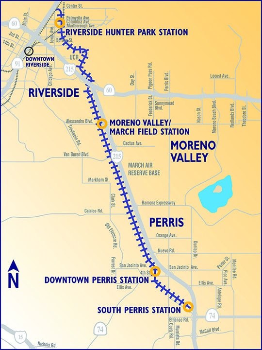 Larawan ng RCTC Perris Valley Line