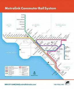 RCTC Metrolink System Map