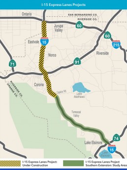 RCTC 1-15 Express Lanes and Southern Extension Project combo image