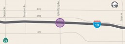 I 10 Highland Springs Map