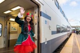 1123 Point Metrolink Holiday Train Banner