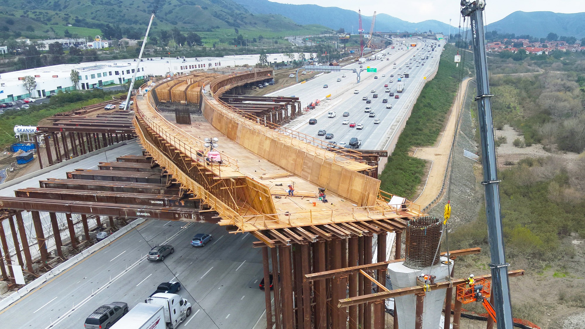 0724 Point 7191 EB91 Closures Falsework Construction
