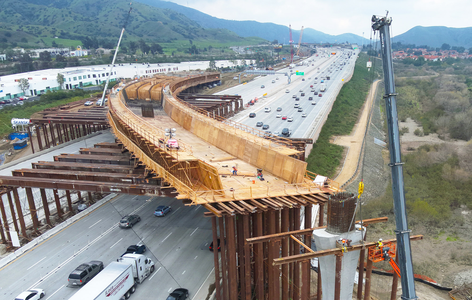 0724 Point 7191 EB91 Closures Falsework Construction
