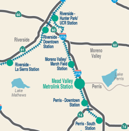 1224 Mead Valley Metrolink Station Map